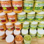 Set 2 Hộp Muối Chấm Thơm Ngon 500g - Muối Chấm Thần Thánh Đỏ & Muối Ớt Xiêm Xanh
