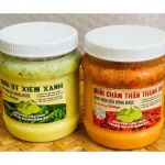 Set 2 Hộp Muối Chấm Thơm Ngon 500g - Muối Chấm Thần Thánh Đỏ & Muối Ớt Xiêm Xanh