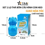 Set 2 Lọ Heo Thả Bồn Cầu Diệt Khuẩn Siêu Sạch Tiết Kiệm 10x5.5cm