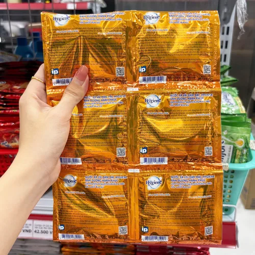 Set 24 Gói Nước Xả Vải Hygiene Đậm Đặc Màu Cam Expert Care Giảm Nhăn 20ml/ Gói