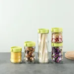 Set 3 Hũ Thủy Tinh Đựng Thực Phẩm - Lọ Thủy Tinh Cao Cấp 400 - 570ml - 1000ml