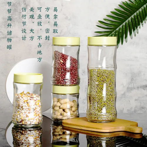Set 3 Hũ Thủy Tinh Đựng Thực Phẩm - Lọ Thủy Tinh Cao Cấp 400 - 570ml - 1000ml
