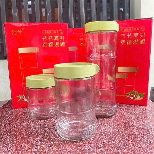 Set 3 Hũ Thủy Tinh Đựng Thực Phẩm - Lọ Thủy Tinh Cao Cấp 400 - 570ml - 1000ml