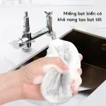 Set 3 Miếng Cọ Rửa Chén Bát Đĩa Đũa Cọ Xoong Nồi Tạo Bọt Đa Năng 12.5x2.5cm