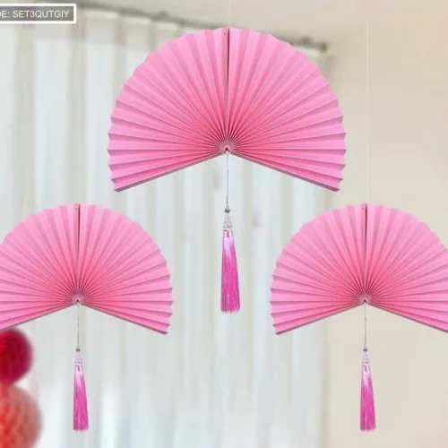 SET 3 QUẠT GIẤY có dây treo
