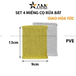 Set 4 Miếng Rửa Bát Cọ Xoong Nồi Bọt Biển