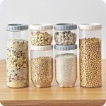 Set 5 Hũ Thủy Tinh Đựng Thực Phẩm - Lọ Thủy Tinh Đựng Đồ Khô 450 - 900 - 1400ml