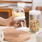 Set 5 Hũ Thủy Tinh Đựng Thực Phẩm - Lọ Thủy Tinh Đựng Đồ Khô 450 - 900 - 1400ml