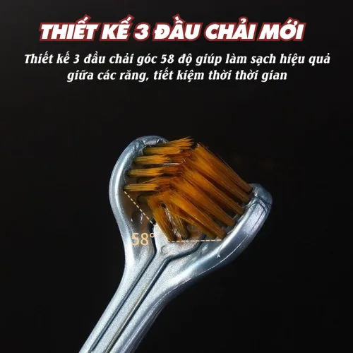 Set 6 Bàn Chải Đánh Răng 3 Mặt Vệ Sinh Răng Miệng 18.5cm