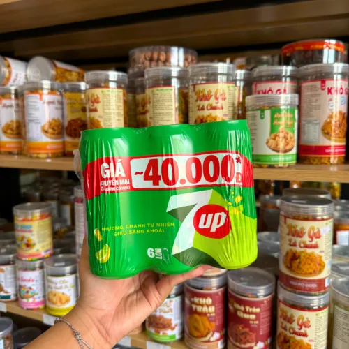 Set 6 Lon Nước Ngọt 7Up Lon (320ml/Lon)