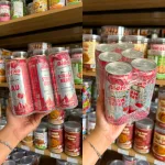 Set 6 Lon Nước Tăng Lực Bidrico Vị Dâu - Nước Ngọt Bidrico Dâu (325ml/Lon)
