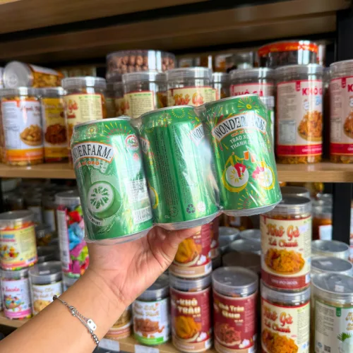Set 6 Lon Trà Bí Đao Wonderfarm Trao Xuân Thanh Mát (310ml/Lon)