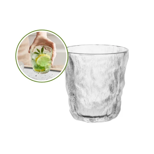 Set 6 Ly Thủy Tinh Lượn Sóng Nhỏ Cao Cấp 9x9.5cm
