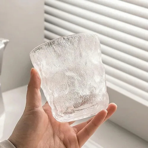 Set 6 Ly Thủy Tinh Lượn Sóng Nhỏ Cao Cấp 9x9.5cm