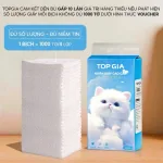 Set 6 Túi Khăn Giấy Rút Treo Tường Màu Xanh Có 4 Lớp Top Gia