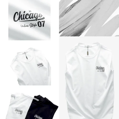 Set Bộ Nam Áo Ba Lỗ Phối Quần Short Thun In Logo Chữ Chicago