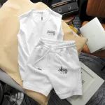 Set Bộ Nam Áo Ba Lỗ Phối Quần Short Thun In Logo Chữ Chicago