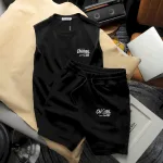 Set Bộ Nam Áo Ba Lỗ Phối Quần Short Thun In Logo Chữ Chicago