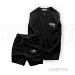 Set Bộ Nam Áo Ba Lỗ Phối Quần Short Thun In Logo Chữ Chicago