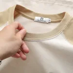 Set Bộ Nam Áo Cổ Tròn Phối Màu Thêu Chữ Trước Ngực & Quần Short Thêu Nổi Logo Chữ Có Big Size