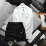 Set Bộ Nam Áo Thun 3 Lỗ In Chữ Margarita Cocktail Club + Quần Short Thun Thêu Chữ X Cao Cấp
