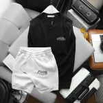 Set Bộ Nam Áo Thun 3 Lỗ In Chữ Margarita Cocktail Club + Quần Short Thun Chicago Cao Cấp