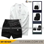 Set Bộ Nam Áo Thun 3 Lỗ In Chữ Margarita Cocktail Club + Quần Short Thun Thêu Chữ X Cao Cấp