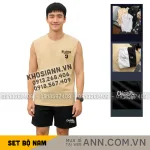 Set Bộ Nam Áo Thun Ba Lỗ & Quần Short Chicago In Chữ Phong Cách Trẻ Trung Năng Động Big Size