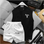 Set Bộ Nam Áo Thun Ba Lỗ & Quần Short Chicago In Chữ Phong Cách Trẻ Trung Năng Động Big Size