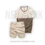 Set Bộ Nam Áo Thun Cổ Tròn Pack Hourse Hai Màu Phối Quần Short Kaki Rurumen Cao Cấp