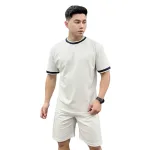 Set Bộ Nam Áo Thun Cổ Tròn Viền Cổ & Tay Áo + Quần Short Thun Thể Thao Cao Cấp (Big Size)