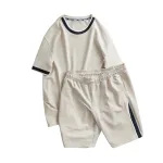 Set Bộ Nam Áo Thun Cổ Tròn Viền Cổ & Tay Áo + Quần Short Thun Thể Thao Cao Cấp (Big Size)