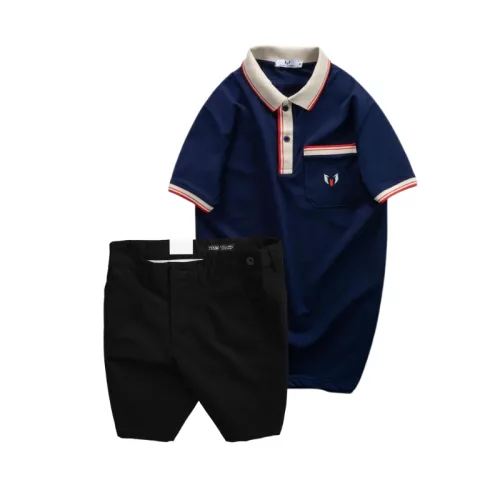 Set Bộ Nam - Áo Thun Nam Polo Cổ Bẻ Cá Sấu Poly Túi Nhỏ Thêu Logo Và Quần Short Kaki Co Giãn Phối Nút Cao Cấp (Có Size 36)