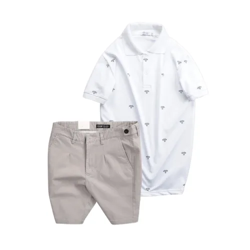 Set Bộ Nam - Áo Thun Nam Polo Cổ Bẻ In Họa Tiết Đơn Giản Thun Cá Sấu Poly Và Quần Short Kaki Co Giãn Phối Nút Cao Cấp (Có Size 36)