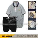 Set Bộ Nam - Áo Thun Nam Polo Cổ Bẻ Phối Tag Chữ Rears Và Quần Short Kaki Co Giãn Phối Nút Cao Cấp (Có Size 36)