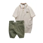 Set Bộ Nam - Áo Thun Nam Polo Cổ Bẻ Phối Tag Chữ Rears Và Quần Short Kaki Co Giãn Phối Nút Cao Cấp (Có Size 36)