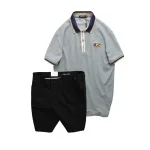 Set Bộ Nam - Áo Thun Nam Polo Cổ Bẻ Phối Tag Chữ Rears Và Quần Short Kaki Co Giãn Phối Nút Cao Cấp (Có Size 36)