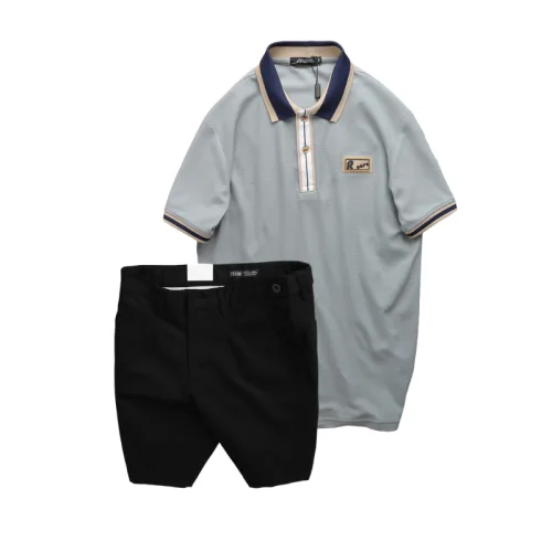 Set Bộ Nam - Áo Thun Nam Polo Cổ Bẻ Phối Tag Chữ Rears Và Quần Short Kaki Co Giãn Phối Nút Cao Cấp (Có Size 36)