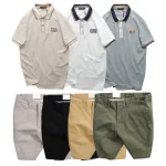 Set Bộ Nam - Áo Thun Nam Polo Cổ Bẻ Phối Tag Chữ Rears Và Quần Short Kaki Co Giãn Phối Nút Cao Cấp (Có Size 36)