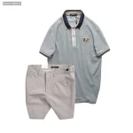 Set Bộ Nam - Áo Thun Nam Polo Cổ Bẻ Phối Tag Chữ Rears Và Quần Short Kaki Co Giãn Phối Nút Cao Cấp (Có Size 36)