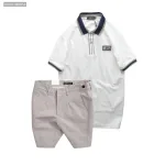Set Bộ Nam - Áo Thun Nam Polo Cổ Bẻ Phối Tag Chữ Rears Và Quần Short Kaki Co Giãn Phối Nút Cao Cấp (Có Size 36)