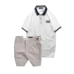 Set Bộ Nam - Áo Thun Nam Polo Cổ Bẻ Phối Tag Chữ Rears Và Quần Short Kaki Co Giãn Phối Nút Cao Cấp (Có Size 36)