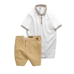 Set Bộ Nam - Áo Thun Nam Polo Cổ Bẻ Thêu Logo Đại Bàng Và Áo Thun Nam Polo Cổ Bẻ Thêu Logo Đại Bàng