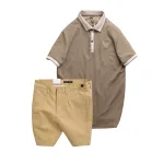 Set Bộ Nam - Áo Thun Nam Polo Cổ Bẻ Thêu Logo Đại Bàng Và Áo Thun Nam Polo Cổ Bẻ Thêu Logo Đại Bàng