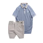 Set Bộ Nam - Áo Thun Nam Polo Cổ Bẻ Thêu Logo Đại Bàng Và Áo Thun Nam Polo Cổ Bẻ Thêu Logo Đại Bàng