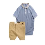 Set Bộ Nam - Áo Thun Nam Polo Cổ Bẻ Thêu Logo Đại Bàng Và Áo Thun Nam Polo Cổ Bẻ Thêu Logo Đại Bàng