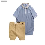 Set Bộ Nam - Áo Thun Nam Polo Cổ Bẻ Thêu Logo Đại Bàng Và Áo Thun Nam Polo Cổ Bẻ Thêu Logo Đại Bàng