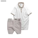 Set Bộ Nam - Áo Thun Nam Polo Cổ Bẻ Thêu Logo Đại Bàng Và Áo Thun Nam Polo Cổ Bẻ Thêu Logo Đại Bàng