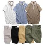 Set Bộ Nam - Áo Thun Nam Polo Cổ Bẻ Thêu Logo Đại Bàng Và Áo Thun Nam Polo Cổ Bẻ Thêu Logo Đại Bàng