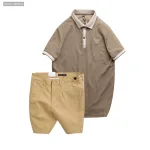 Set Bộ Nam - Áo Thun Nam Polo Cổ Bẻ Thêu Logo Đại Bàng Và Áo Thun Nam Polo Cổ Bẻ Thêu Logo Đại Bàng